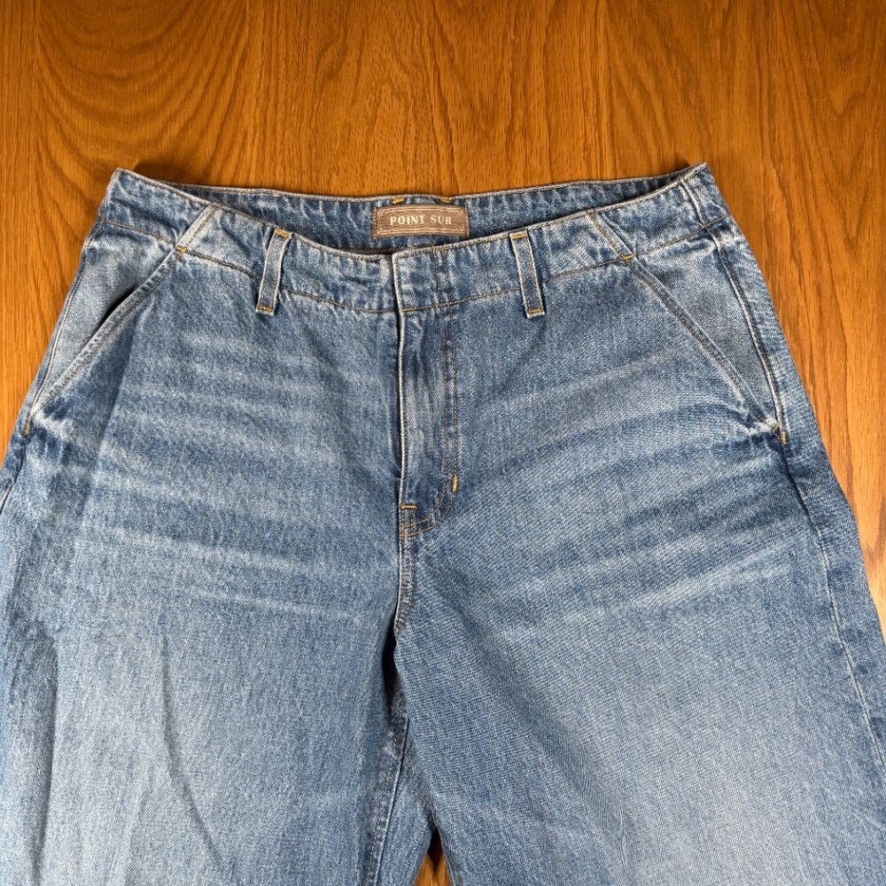 Point Sur Denim 100% Cotton Wide Leg Jeans Light Wash – Women’s 29 - Picture 4 of 13